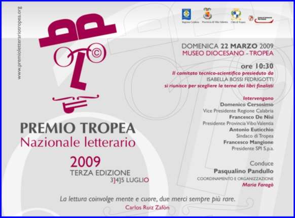 Premio letterario nazionale "Città di Tropea" 2009