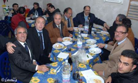 Il sindaco Antonio Euticchio e il suo vice Sandro Cortese,  hanno condiviso il pranzo