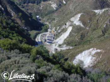 Depuratore esistente tra le colline in contrada La Grazia