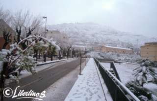 Tropea sotto la neve il 31/01/1999 (foto Salvatore Libertino)