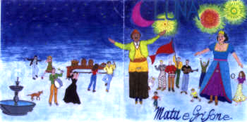 La copertina del cd, illustrazione di Graziella Ferrise) 